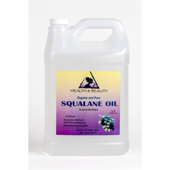 Squalane oil organic olive-derived anti-aging moisturizer cold press pure 7 lb