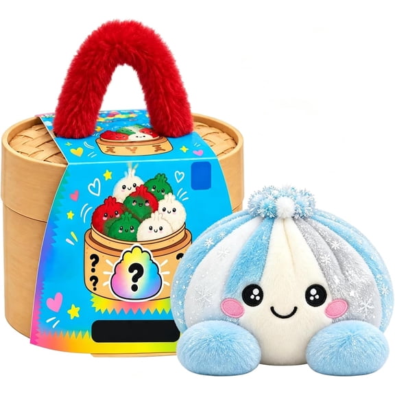 Christmas Big Mystery Dumpling, Cute Plush Stuffed Steamed Bun Squishies | Dumpling Plush Giant Dumpling Stress Ball Squeeze for Adults Home Office Decor, Gift