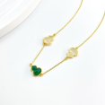 thumbnail image 4 of 14K Gold Gourd Pendant Necklace, Natural Jadeite Necklace, New Oriental Style Lucky Fortune Jewelry for Her, 4 of 4