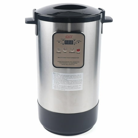 

12L Stainless Steel Fermenter Machine Smart Fermenter Yogurt Maker Time & Temperature Control Black for Home DIY 110V