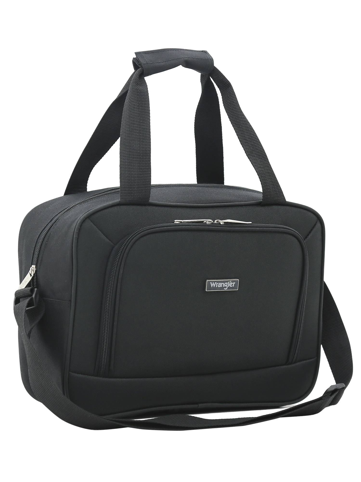 Wrangler 2pc Expandable Rolling Carry-on Set, Black - image 5 of 14