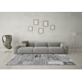 thumbnail image 3 of Ahgly Company Indoor Round Patchwork Gray Transitional Area Rugs, 5' Round, 3 of 4