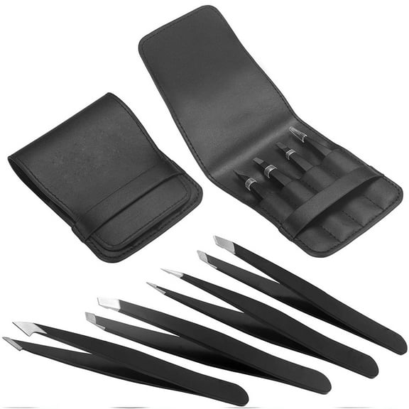 SNNROO Eyebrow Tweezers Set 4 Piece Professional Stainless Steel Hair Plucker For women（4 pcs）