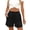 Black, variant on Ahabrexf Stretch Shorts with Pockets for Women, Elastic Denim-Like Fabric Casual Shorts with 2 Pockets