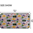 thumbnail image 3 of Dreamtimes Happy Halloween Day Funny Element Kitchen Rugs 39×20 in,Non Slip Washable Cushioned Carpets Polyester AntiFatigue Comfort Porch Floor Mat Halloween Decoration, 3 of 7