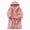 Pink, variant on zuwimk Girls Fleece Hooded Robes, Warm Printed Bath Robe for Kids Soft Fuzzy Bathrobe for Gifts(White,18-24 Months)