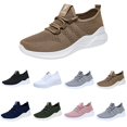 thumbnail image 2 of XIMIN Women's Slip On Mesh Sneakers - Ultra Lightweight Breathable Non Slip Walking Shoes for Gym Running Workout and Everyday Casual Wear (Coffee, 7.5), 2 of 8