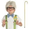 Party City 100th Day of School Grandpa Costume Kit with Cane and Accessories
