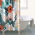 thumbnail image 4 of Pioneer Flower Floral Print Pattern Shower Curtain 36"x72" ,Bathroom Decorative Shower Curtains Set with 12 Hooks,Modern Waterproof Washable Shower Curtain, 4 of 6