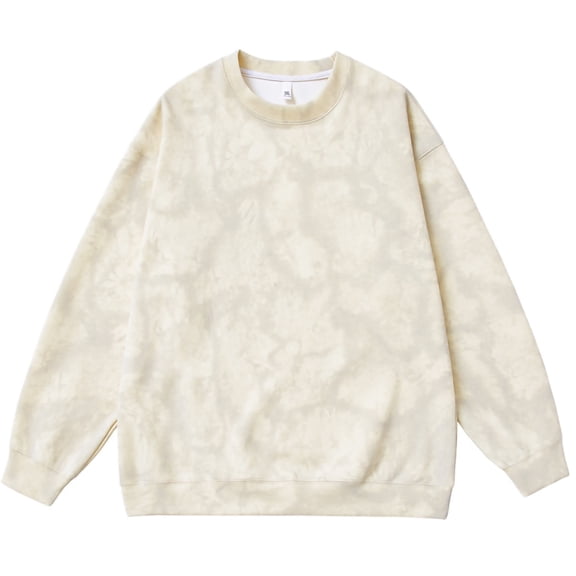 Big and Tall Crewneck Sweatshirts for Men M-5XL Plus Size Pullover Long Sleeve Shirts Trendy Tie-Dyed Causal Loose Comfort Sweatshirt Tops