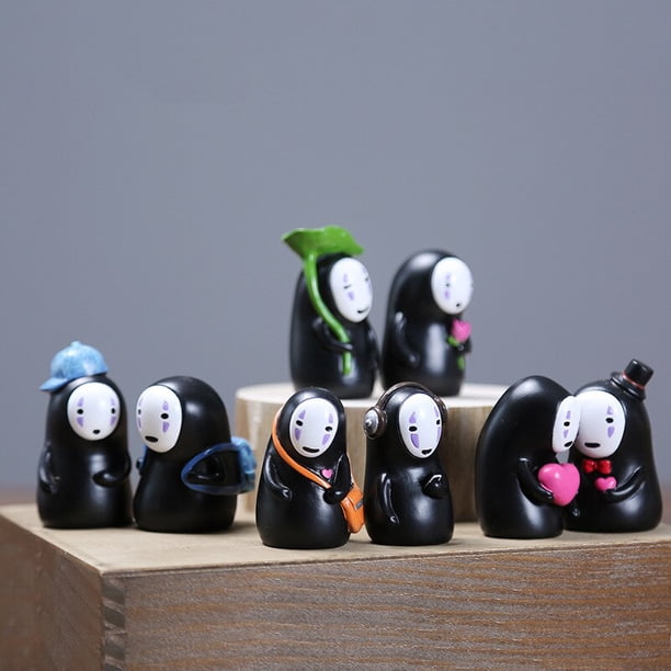 Anime Ornaments Spirited Away No Face Man Figures Toys Miyazaki Hayao Swing faceless Man Gost Action Figure Model Toys Decorpray He Qiyong unisex