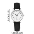 Simple Couple Watch Easy To Read Arabic Numerals Scale Analog Quartz