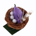 thumbnail image 2 of Accesorio en miniatura para 1/6, Mini nido de pájaro con 3 huevos, juguetes para Púrpura Zulema Nido de casa de muñecas, 2 of 8