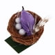 thumbnail image 2 of Accesorio en miniatura para 1/6, Mini nido de pájaro con 3 huevos, juguetes para Púrpura Zulema Nido de casa de muñecas, 2 of 8
