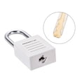 thumbnail image 3 of Candados Uxcell Lockout Tagout de 1-1/2 pulgadas de grillete iguales, candado de plástico blanco, 3 of 4