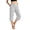 Light Gray #038, variant on Pull On Capris for Women Dressy Casual Stretch Lightweight Capri Elastic High Waist Lounge Pants 2026 Summer Royal Blue 2XL