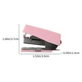 thumbnail image 3 of Mini Stapler Set | Macaroon Colors Portable Compact Metal Binder | Fresh Design | Office Supplies | 1 Stapler with 400 Staples | Durable Alloy, Pink Purple Green | 1.53x1.06x0.59 in, 3 of 6