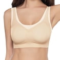 thumbnail image 3 of Ahuyic Womens Bra,Summer Plus Size Bra,Womens Thin Summer Comfortable Back Without Or Steel Rings Bra Ice Silk Plus Size Fixed Cup Lingerie For Womens,Beige,XXXL, 3 of 5