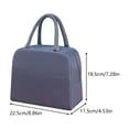 thumbnail image 3 of Lunch Bag Lunch Box for Women & Men, Insulated Lunch Box with Handle, Leakproof Reusable Lunch Tote Bags for Work/Office/Travel/Picnic(Gray), 3 of 7
