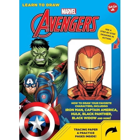 Pre-Owned Learn to Draw Marvel Avengers: How to Draw Your Favorite Characters, Including Iron Man, Captain America, the Hulk, Black Panther, Black Widow, and M (Spiral-bound) 1633226611 9781633226616