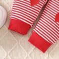 thumbnail image 4 of Kogui Toddler Baby Outfit Set Kids Toddler Girl Clothes Long Sleeve Top and Jeans Pants 2Pcs Fall Winter Girl Outfits 3 6 9 12 18 Months 2T 3T 4T 5T (Red,6-12 Months), 4 of 9