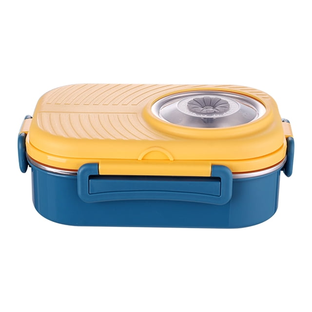 Large Stainless Steel Bowl Stainless Steel Lunch Box Office Worker Student Lunch Box Sealed Lunch Box with Soup Bowl Student Tableware Compartment Insulation Lunch Box