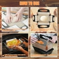 thumbnail image 6 of 2Pcs Reusable Silicone Bread Loaf Pan Liner, Non-Stick Silicone Baking Slings with Handles, Bread Pan Lifters, Sourdough Baking Mats, Dough Transfer Tools, Fit 9x5" or 1.5-lb Loaf Pans, Red, 6 of 7