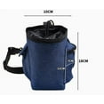 thumbnail image 1 of Shisuyan Chalk Bag For Rock Climbing Dark Blue Anti Slip Secure Closure 1Set, 1 of 8