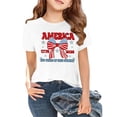 thumbnail image 2 of UACY Kids 250 Anniversary USA Shirts 250 Year American Flag Tshirt Boys and Girls Happy 250th Tee 4th of July Tops (White, 6-7 Years), 2 of 6