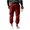 Red, variant on Sevevn Men's Baggy Sweatpants Wide Leg Lounge Pants Drawstring Waist Loose Fit Jogging Sweat Pants with Pockets
