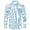Light Blue, variant on Men Casual Long Sleeve Plaid Button Down Shirt Breathable Comfortable Daily Wear Spring Summer Autumn Versatile Stylish Regular Fit Gingham Checked Dress Red XL