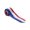 USA, variant on Gravity Graphic Skinny Neck Tie Design, Rainbow Mustache