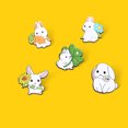 thumbnail image 4 of 5 Pcs Épingles à Broche Dessin Animé Animaux Épingles à Broche Designs Rabbit Épingles à Vêtements, 4 of 6