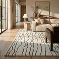 thumbnail image 3 of Rug Branch Domus Abstract Indoor Area Rug, Cream Black, Modern - Living Room, Bedroom, Dining Room, and Kitchen, 3 of 7