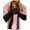 Pink, variant on Lindreshi Womens Pajamas Sets Embroidered Lace Hollow Out Cross Backless Nightdress Pajamas Bath Robe