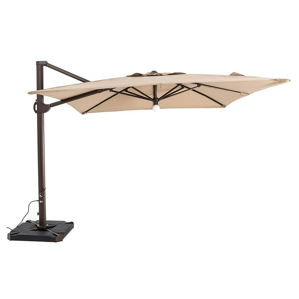 SORARA 10 by 10-Feet Offset Cantilever Umbrella Square Outdoor Patio ...