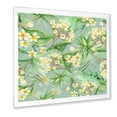 thumbnail image 2 of Designart 'Yellow Flowers and Tropical Foliage XIV' Modern Framed Art Print, 2 of 4