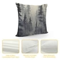 thumbnail image 4 of Nawypu Decorative Pillow Covers Tree Watercolor Landscape Foggy Forest Winter Hill Fir Wild Nature Frozen Misty Taiga Fantasy Pine Cozy Soft Square Throw Pillow Cases for Chair Home Decor, 4 of 5