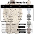 thumbnail image 2 of EANJE Trench Coat for Men Double Breasted Mid Length Jacket Casual Belted Overcoat Notched Lapel Windbreaker Spring Fall Daily Wear Khaki XL, 2 of 6
