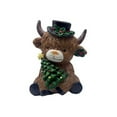 thumbnail image 2 of Dserhfy Christmas Highland Cow Figurine Resin Santa Tree Scottish Statue for Xmas Home Garden Kitchen Office Tiered Tray Table Decor, 2 of 8