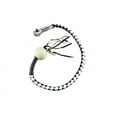 thumbnail image 2 of Dream Apparel 42" Leather Motorcycle Get Back Whip for Handlebar Fringed Biker Whip With Pool Ball Black White, 2 of 5