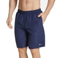 thumbnail image 2 of Nike Mens Solid Lap 9 Inch Volley Short Swim Trunk - Midnight Navy White - L, 2 of 2