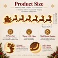 thumbnail image 2 of Christmas Reindeer Santa Claus Wall LED Light Decoration, Warm LED Backlit Wall Hanging Decorative Night Light, Christmas Wall Decor for Living Room, Bedroom, Fireplace, 2 of 8