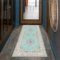 thumbnail image 2 of Kitchen Rugs Set of 2 Kitchen Mats Washable Non-Slip Bohemian Kitchen Runner Rug Bathroom Rugs Kitchen Mats and Rugs for Floor, Living Room, Laundry, Bedroom, Sink, Front Door, Entrance, Blue, 2 of 6