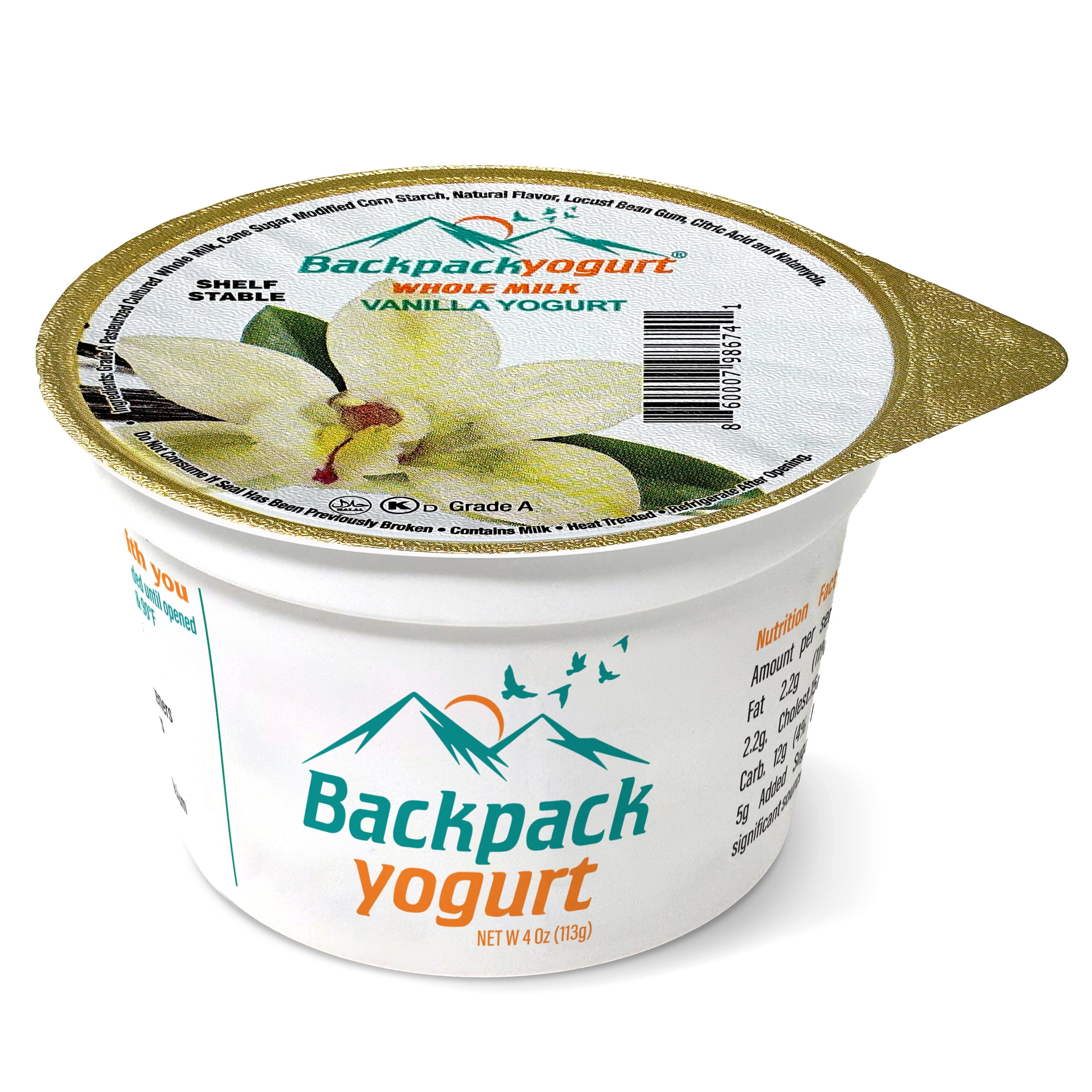 Backpack Yogurt Vanilla and Strawberry Variety Pack, 4 oz (24ct)