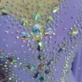 thumbnail image 3 of LIUHUO Customizable Figure Skating Dress Girls Women Long - Sleeve Purple Spandex High - Stretch with Diamond Embellishments Ideal for Competitions, 3 of 7
