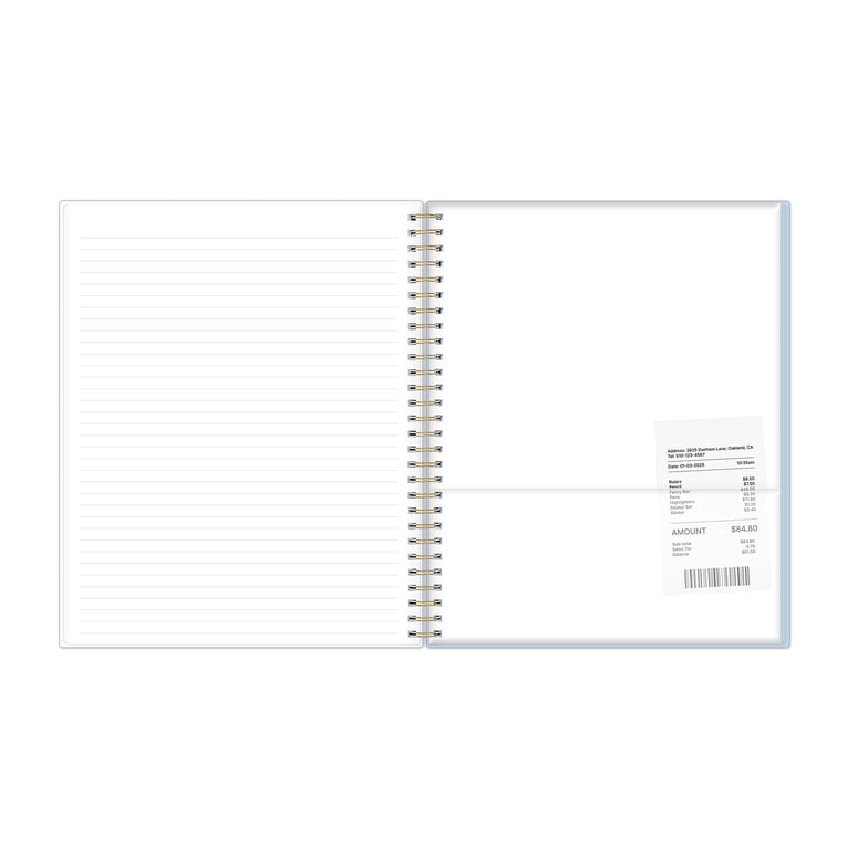 Blue Sky Notebook, 8x10, Strawberry Stripes, 160 Pages photo 6