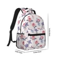 thumbnail image 2 of Uemuo Lavender Flowers Printed Student Durable Water-resistant Backpack,Travel Backpack,Outdoor Activities Backpack, Laptop Backpack, Multi-compartment Backpack, 2 of 5