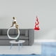 thumbnail image 2 of Figura de niña, estatua de mujer, centro de mesa, dormitorio, regalo para lectores, estantería, estilo rústico, abstracto, escultura de llama de resin, 2 of 8
