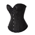 thumbnail image 3 of UPPADA Corset Tops for Women Clearance,Womens Floral Corset with Zipper Embroidered Corset Tops Vintage Corset Dress Lace Corset Tops Overbust Corset Bustier Top, 3 of 4